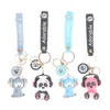 1pc Elephant Keychain Cartoon Classic Music Panda Animal Key Chian Holder For Women Bag Pendant Gift Car Keyring G1019