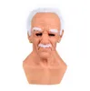 Old Man Mask Halloween Creepy Wrinkle Face Mask Halloween Costume Realistic Latex Masquerade Carnival Men FACE245C6293157