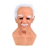 Old Man Mask Halloween Creepy Wrinkle Face Mask Halloween Costume Realistisk latex Masquerade Carnival Men FACE245C6047150