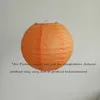 20 pcs Lanterne en Papier 8 " 10 " 12 " Orange Beige Boule Chinoise Lampion en Papier pour Mariage Halloween Fêtes de Noël Événements Suspendus Décor Q0810
