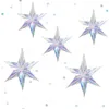 60cm Brilhante Festa de Laser DIY DIY Pendurado Ornamento Estrela Pingente de Balão de Aniversário Bebê Chuveiro Fornecedores Festival Festas Inverno Decoração de Natal
