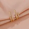 S2732 Fashion Jewelry Metal Geometric Earrings Ear Hook Stud Earrings