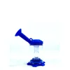 4.6 "Assemblez les nargues Silicone Bong Douche 3 parties Percolateur de tête Easy Clean Dabs Mini Pipe de conduite d'eau