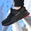 work shoes men's light sneakers Safety comfortable large size anti-smashing steal toe casual non-slip puncture 210826