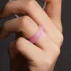 10 sztuk / zestaw silikonowy miękki pierścień hipoalergiczny Crossfit elastyczny sportowy gumowy palec brokat perłowy pierścionek Luster dla kobiet Mężczyźni