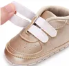 Kids First Walkers PU Leather Baby Girls Infant Toddler Classic Sports Anti-Slip Soft Sole Shoes Sneakers Prewalker, 0-18m