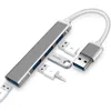 4 i 1 nav Type-C 3.1 till USB 3.0 2.0 Dockningsstation Multi splitter Adapter OTG för Notebook PC Datortillbehör XBJK2105