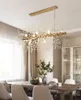 Modern Dandelion Chandelier Lamp Crystal Ceiling Lights Globe Ball Firework Pendant Lighting for Dining Bedroom Living Room Decoration