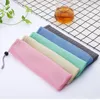 Reusable storage Bags For Stainless Steel Metal Bamboo Drinking Straw Cutlery Travel Camping Chopsticks Spoon Fork Knife Bag RH7432