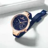 Naviforceファッション女性腕時計レディーストップブランド高級ステンレス鋼カレンダードレスクォーツ時計防水ブレスレット時計210517