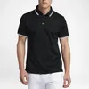 Mäns Kläder Polos Fitness T-shirt Stretch Andningsbar Slim Running Casual Fashion Business Short Sleeve Polo Shirt