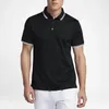 Homen S Roupa Polos Fitness T-shirt Estiramento Respirável Slim Running Casual Moda Business Manga Curta Polo Camisa