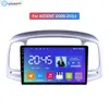 Bil DVD-spelare Android Monitor för HYUNDAI Accent 2006-2011 Den nya listan Touch Screen Double Din Retractil