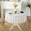 Tischdecke im europäischen Stil, weiße runde Spitze für Veranstaltungen, Zuhause, Party, Hochzeit, romantische Dekoration, Kaffeebezug, Garntischdecke 4884182