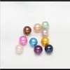Lösa ädelstenar smycken droppleverans 2021 3 sida runda sötvatten triplett i ostron 27 färger ostron pärlor med vakuumpackingjewelry chris