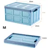 30L/55L PP Collapsible Storage Box Folding Carton Plastic or Wood Cover Case Carter Bin Toys Organizer Car Container Stackable Table