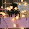 Strings Christmas LED Snowball Fairy Light String For Wedding Xmas Year Holiday Home Party Garland Indoor Outdoor Decoration Lamp