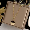 Hart Glimlach Munt Hanger Ketting Platte Bodem Solide Liefde voor Vrouwen Goud Kleur Sieraden Geschenken