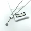 Stylish Hollow Double Letter Necklace Men Women Unisex Long Pendant Necklaces Couple Designer Pendants With Stamps