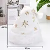 Haaraccessoires Winter Plush Kerstmis hoed Golden Sliver Snowflake Santa Claus Kerstmis Warme volwassenen Favoriet Noel Decor voor Home Year 2022