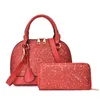 HBP borse da donna borse da donna borsa composita borsa a tracolla pochette in pelle PU borsa da donna con portafoglio 6 colori