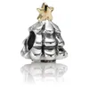 Authentic 925 Sterling Silver Jewelry Beads Christmas Tree Charm Charms Fits European Pandora Style Jewellry Bracelets & Necklace 790365