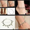 Anklets Bohemian Gypsy Turkish Tribal Coin Moneta kostka Bransoletka Boho Foot Jewelry PS1798 1xjil