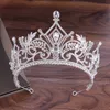 Princesa de luxo 2022 acessórios de cabeça de casamento tiara de noiva strass coroa peças de cabeça tiaras de cristal acessórios de cabelo prata