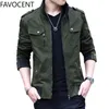 Mens Jacket Fashion Army Military Man Coats Bomber Stand Male Casual Streetwear Chamarras Para Hombre 211126