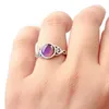 Zmień nastrój pierścień okrągły emocja uczucie zmienne pierścienie regulacja temperatury klejnoty biżuteria zmieniająca kolor