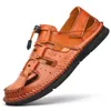 샌들 Masculina Sandles 캐주얼 여름 남성 망 화이트 워킹 고무 컴포트 Geta Sandales Cuero Para Man 39 Plage S