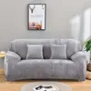 Thicken Plush Elastic Sofa Covers for Living Room Sectional Corner Furniture Slipcover Couch Cover 1/2/3/4 Seater Solid Color 211116