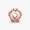 Gioielli firmati Bracciale in argento 925 Charm Bead fit Pandora Pink Daisy Spacer Clip Slide Bracciali Perline Charms stile europeo Perline Murano