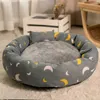 Round Cat Bed House Soft Flanelle Lavable Pet Dog Bed Dog Panier Fournitures pour animaux de compagnie Coussin Cat Bed Cat Coussin Animal Sleep Sofa 210713