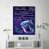 Paintings To My Amaring Son Mom Wolf Poster Living Room Decoration Home Decor Prints Wall Art Canvas Unique Gift Floating Frame235O