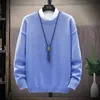 Mens Casual Streetwear Harajuku Sweater Vintage Retro Camisola De Malha Algodão Algodão Homem 211008