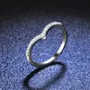 Uitstekende gesneden micro d kleur hoge helderheid MoissSite Cupido pijl ring zilver 925 sieraden vrouwelijke geschenk