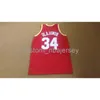 Mannen Vrouwen Jeugd Hakeem Olajuwon Away Classics Basketball Jersey Stitched Aangepaste naam Elk nummer