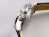Montre TF (Technology Factory) taille 45 mm avec mouvement chronographe 7750 cadran à motif givré bracelet en toile de nylon haute et basse densité