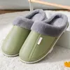 Winter Women Slippers Couple Shoes Short Plush Warm Ladies Casual Non-slip Soft Warm House Slipper Indoor Bedroom Fashion New K722