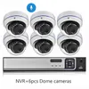 Caméras IP détection de visage H.265 + 8CH 5MP POE NVR Kit système de vidéosurveillance Audio caméra en métal P2P ensemble de Surveillance vidéo intérieur extérieur