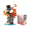 Новое Anime One Piece Рисунок Актериальные фигуры Sabo 16 см Fighting Ver. Sabo Figurine PVC Collection Model Toys X0526