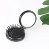 Folding Air Bag Comb with Mirror Compact Pocket Size Portable Travel Hair Brush Cosmetic Mirror Head Massager Relax3759763