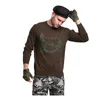 Sweater d'hiver d'hiver de haute qualité 100% coton taille militaire armée militaire militaire pull sweater mâle pull 3xl 210518