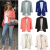 Lente herfst dames blazer lange mouw vrouwen s en jassen hoge kwaliteit office dame vrouwelijke femme rood zwart 210514