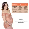 DJ Maternity V-Neck Koronki Pajacyki do ciąży Fotografia Prop Kobiety w ciąży Fotografowanie White Lace Jumpsuit Dress Zdjęcie Q0713