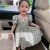 Gooporson Summer Flower Girls Dresses Little Costume Short Sleeve Princess Dress Vestidos Fashion Korean Children Clothes 210508