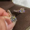 2022 Personnalité de charme de la mode Vente de zircon micro micro-boucles d'oreilles fraîches Accessoires de mariage Amourage de fête Cadeaux Top Manufacturers Wholesale