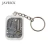 Keychains Kids Diy Music Box Movement Keychain Handy Crank Musical Case Fashion Jewelry Smal22