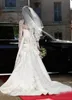 Потрясающая Кейт Миддлтон Свадебные платья Королевские скромные свадебные платья кружева с длинными рукавами оборками собора поезд на заказ Высококачественные невесты